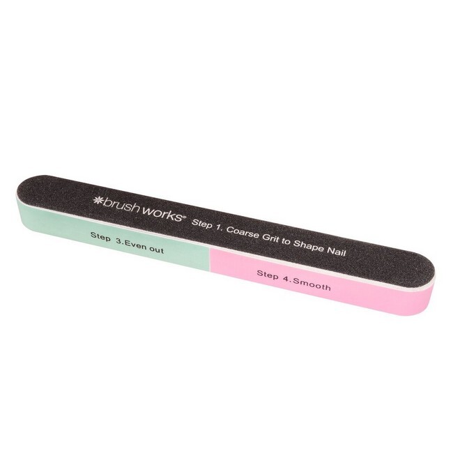 Brushworks   6 Sided Nail File Shape   Shine