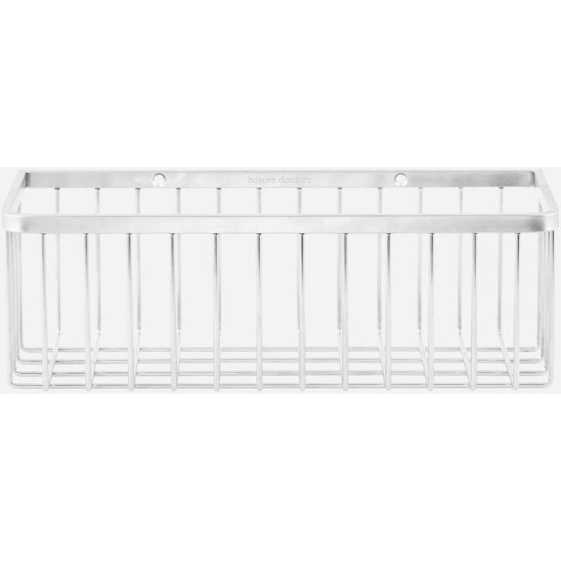 House Doctor Bath Basket   Silver