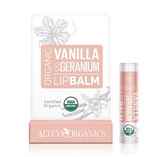 Alteya Organics Lipbalm Vanilla Geranium 4 5g