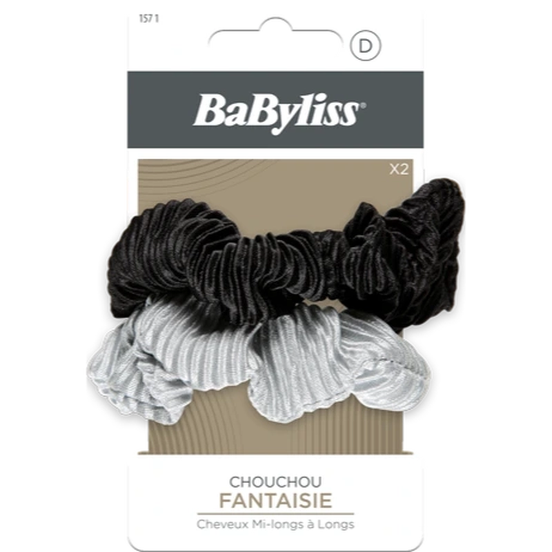 Babyliss Accessories Scrunchie Pleated 2 Pieces