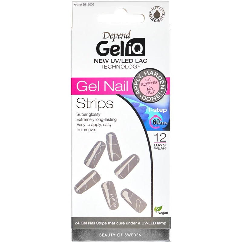 Depend Cosmetic Gel Iq Gel Nail Strips 24 Pieces   Line Up