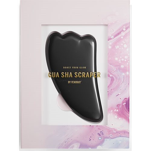 Gua Sha Sten   Black Obsidian   1 Stk