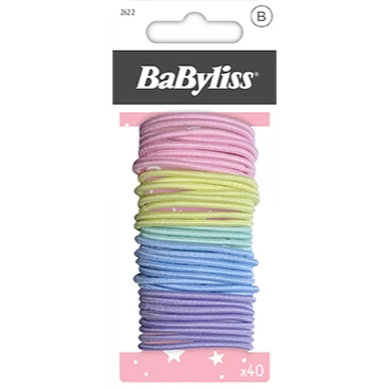 Babyliss Kids Thin Elatics 40 Pieces