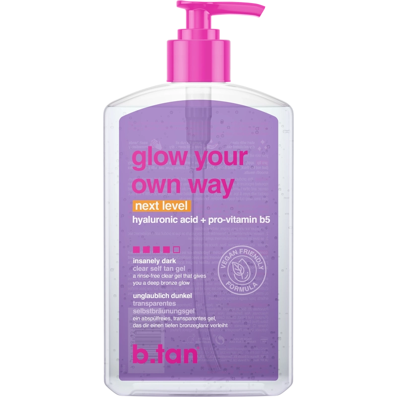 B Tan Glow Your Own Way Next Level Self Tan Gel 473 Ml