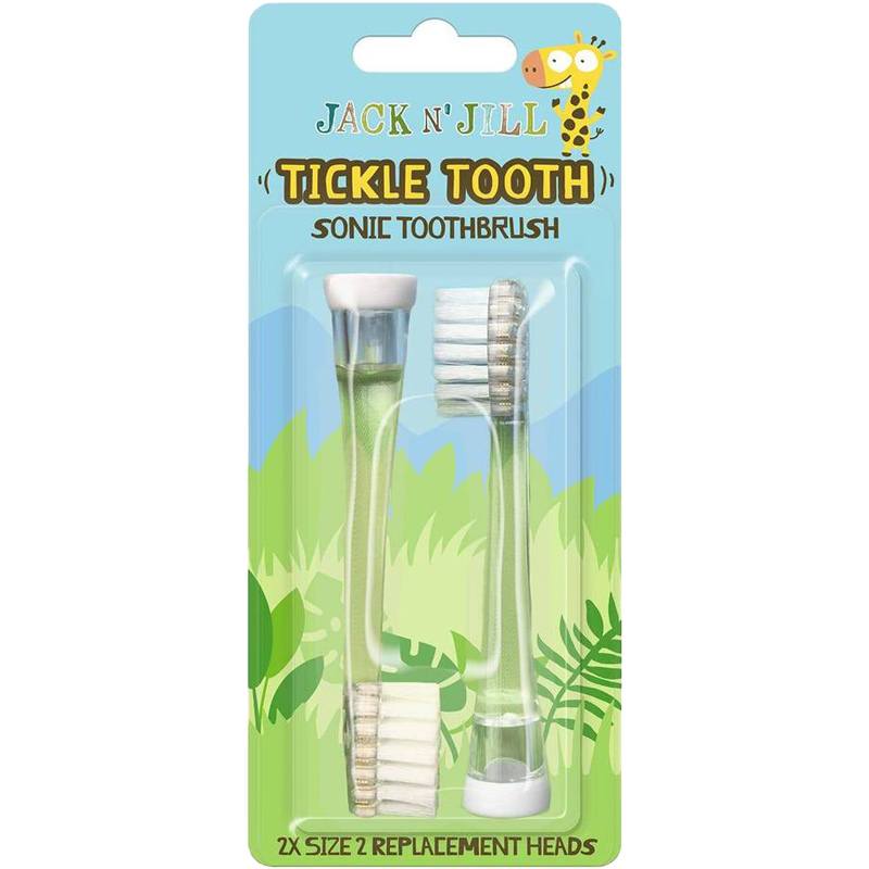 Jack N 39  Jill Replacement Brushes Tickle Tooth Sonic   2 Pack
