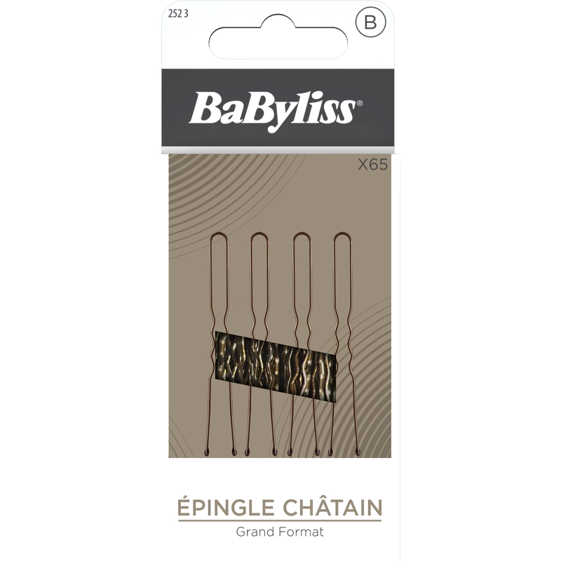 Babyliss Accessories Hairpins U Form Brown 65 Pieces