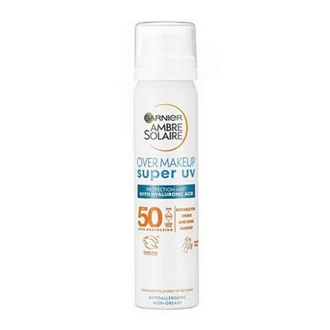 Garnier   Ambre Solaire Sensitive Expert  Face Spray Spf 50 Over Makeup