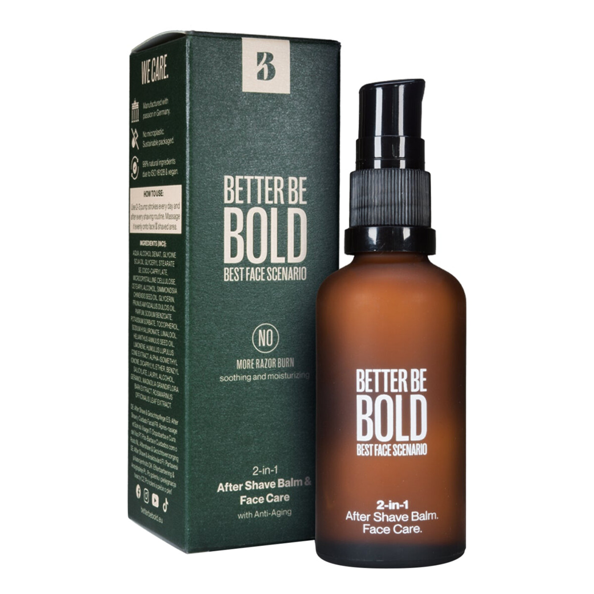 Better Be Bold Best Face Scenario  2in1 Aftershave Balm   Face Cream  50 Ml