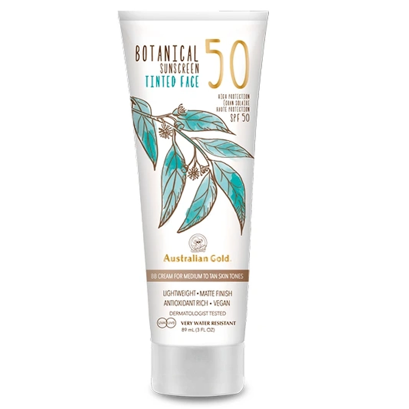 Australian Gold Botanical Tinted Face Medium Tan Spf 50   88 Ml