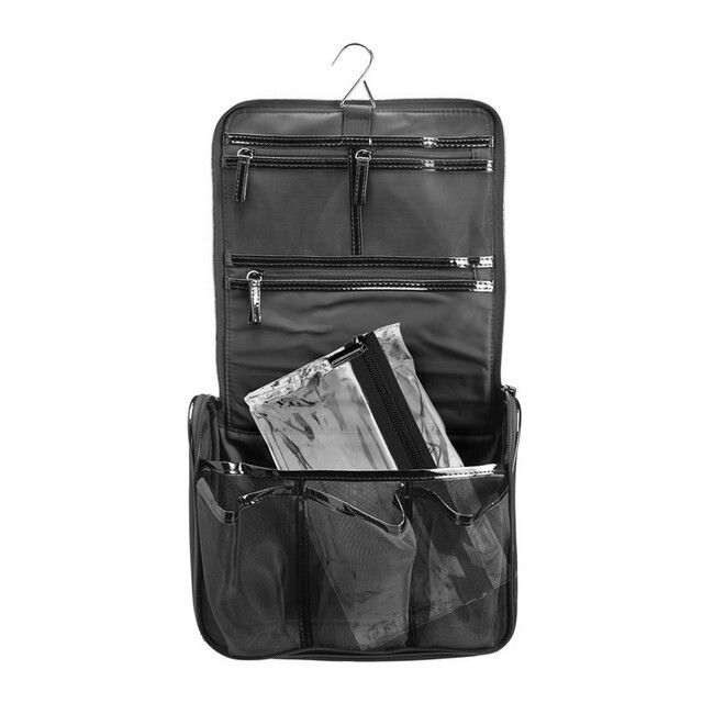 Gillian Jones   Toilettaske Sort Hang Up Organizer   Check In Bag